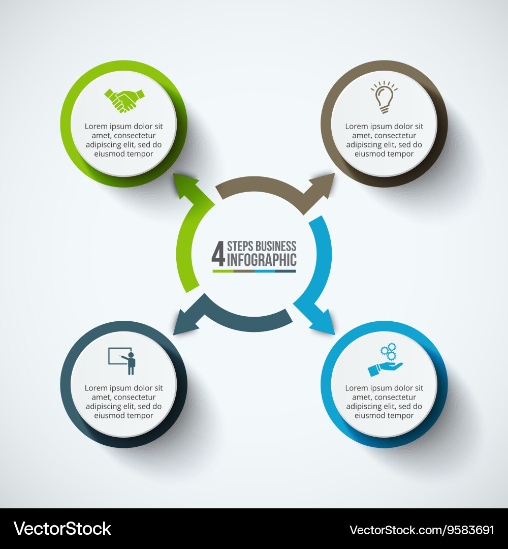 Workflow Diagram Template Vector Image