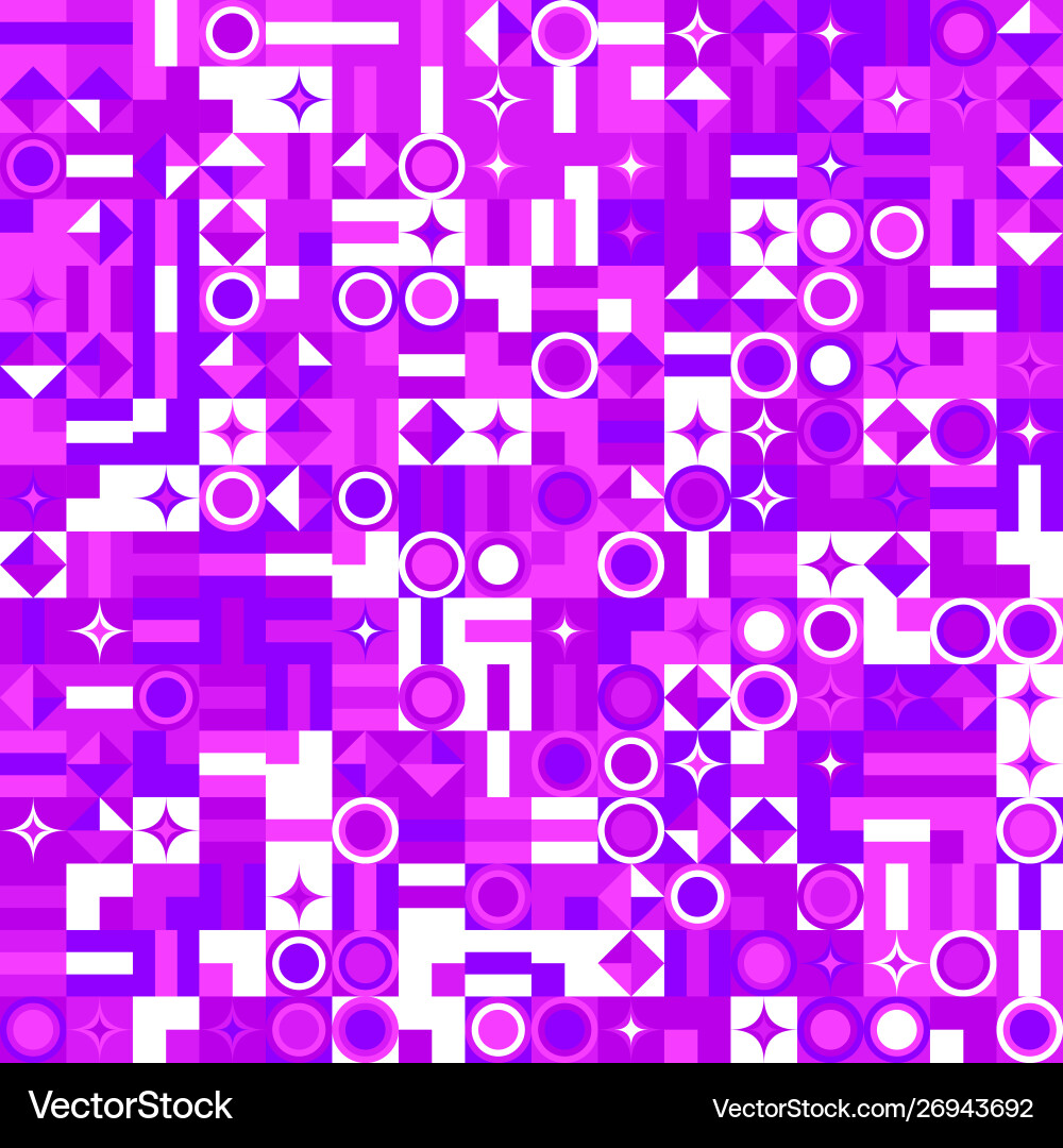 Abstract chaotic colorful random mosaic pattern vector image