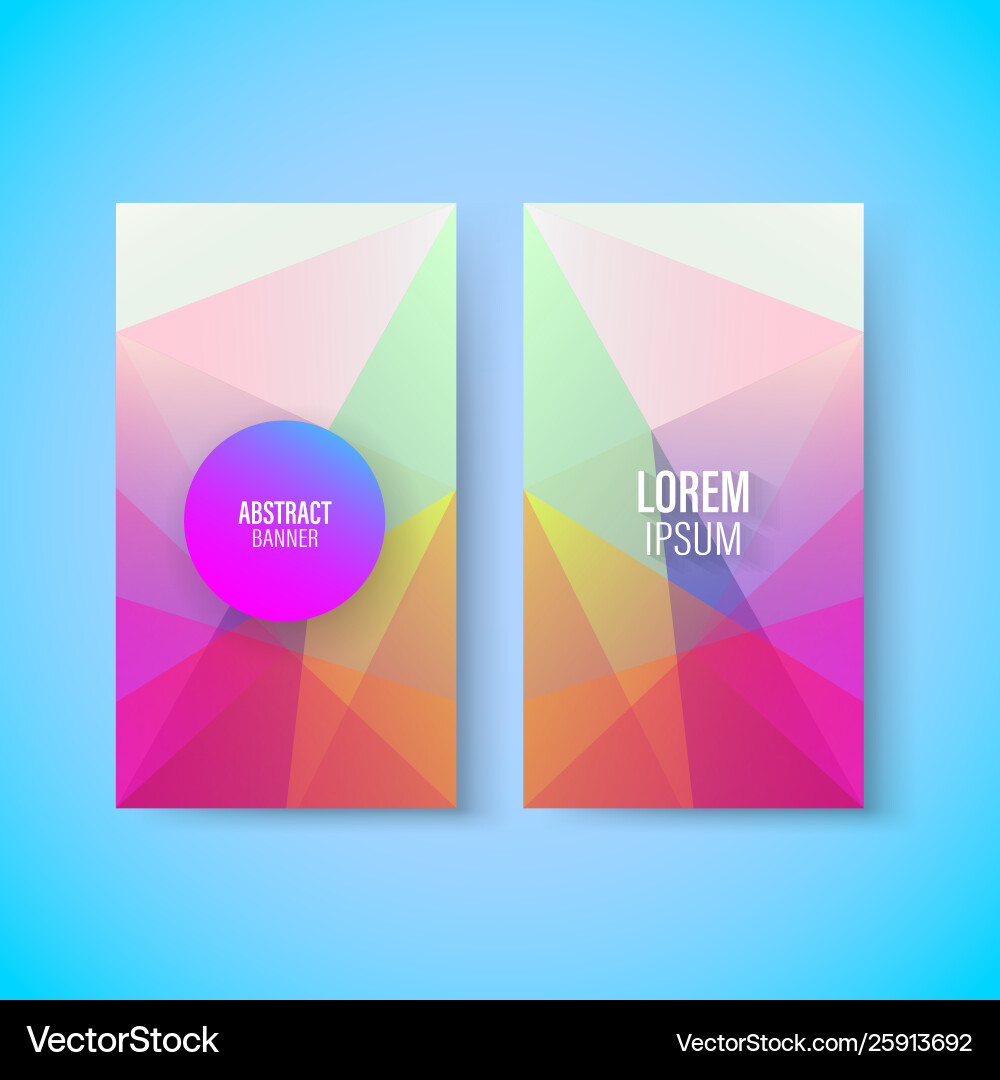 Abstract colorful geometric triangular vertical Abstract colorful geometric triangular vertical Vector Image