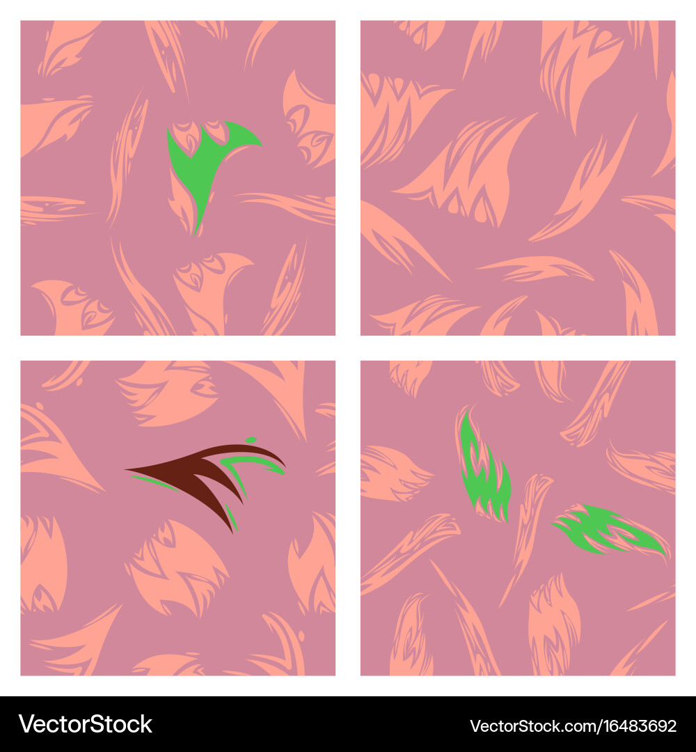 Assembly of patterns in striped style vector image