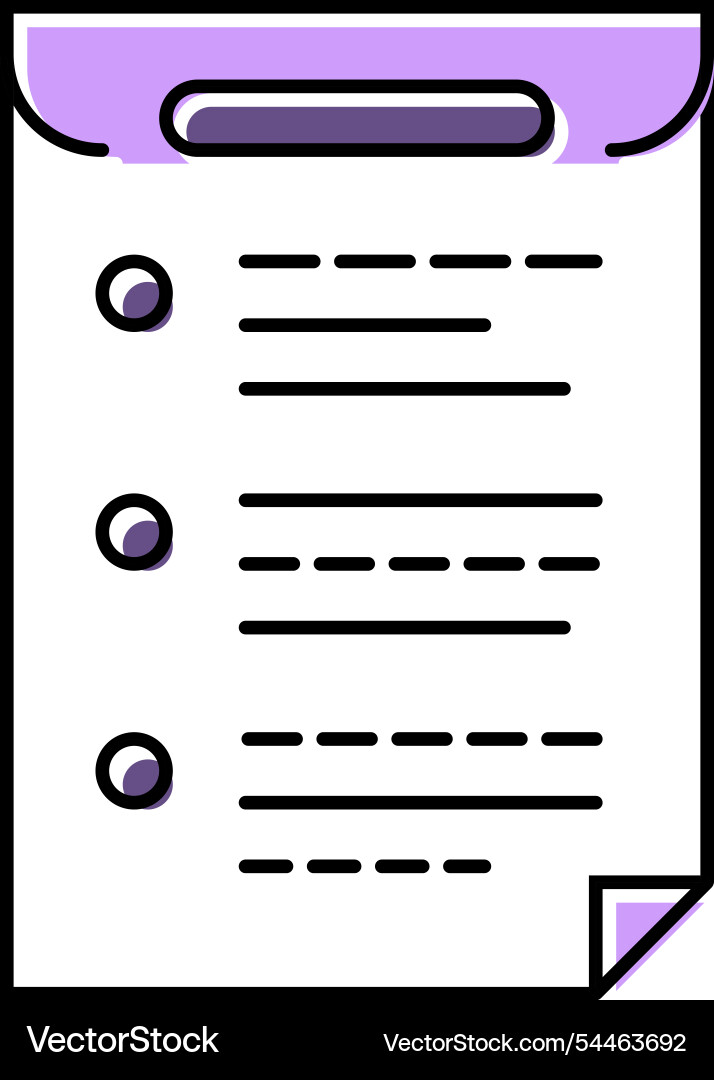 Bullet points list color icon Bullet points list color icon vector image