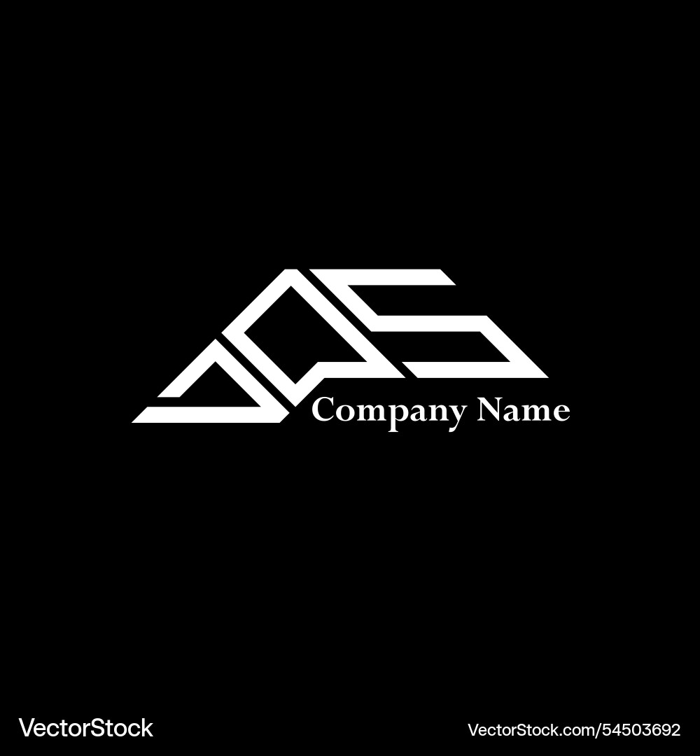 Dos logo design simple and modern Royalty Free Vector Image