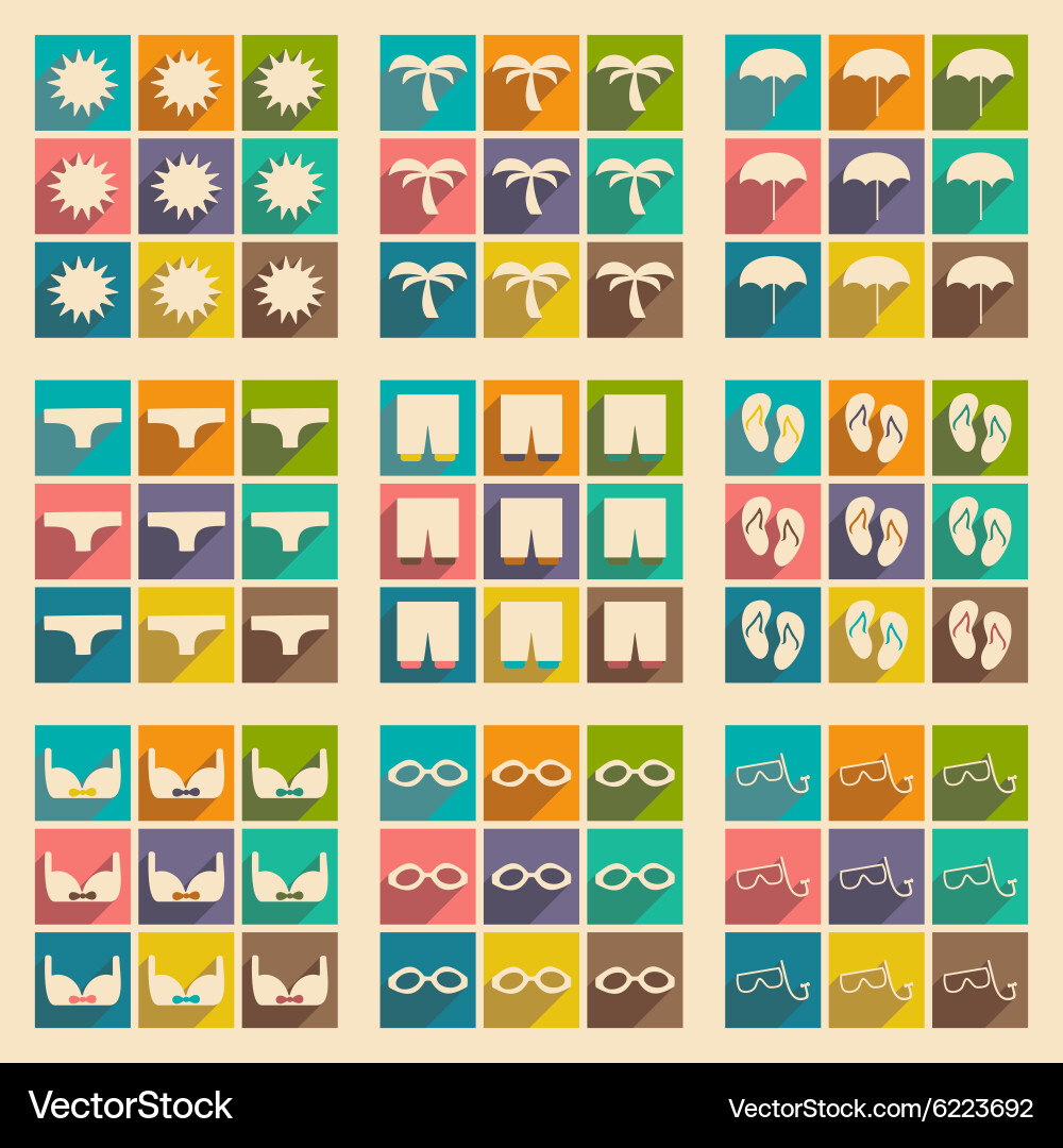 Flat with shadow concept and mobile application vector image