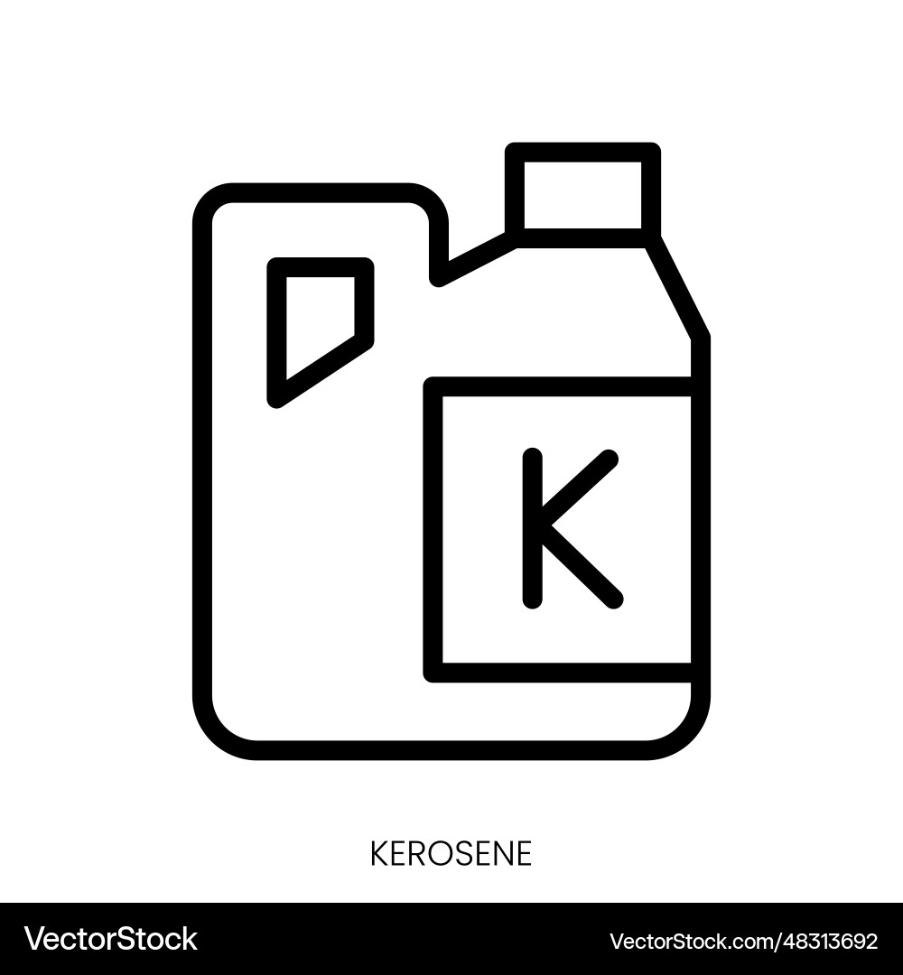 Kerosene icon line art style design isolated Vector Image