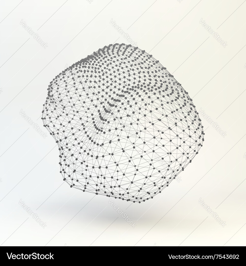 Lattice geometric polygonal element grid vector image
