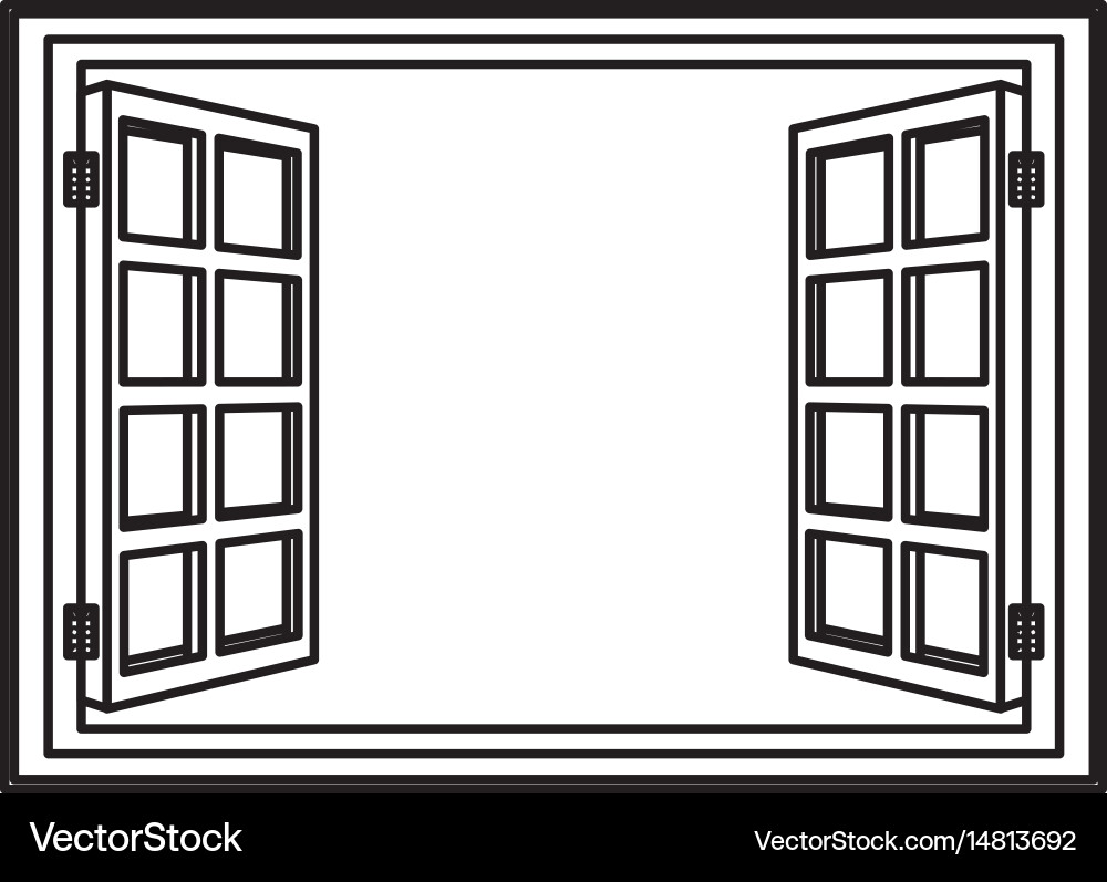 Wooden Window Frame Clipart Black And White Free Printable - Infoupdate.org