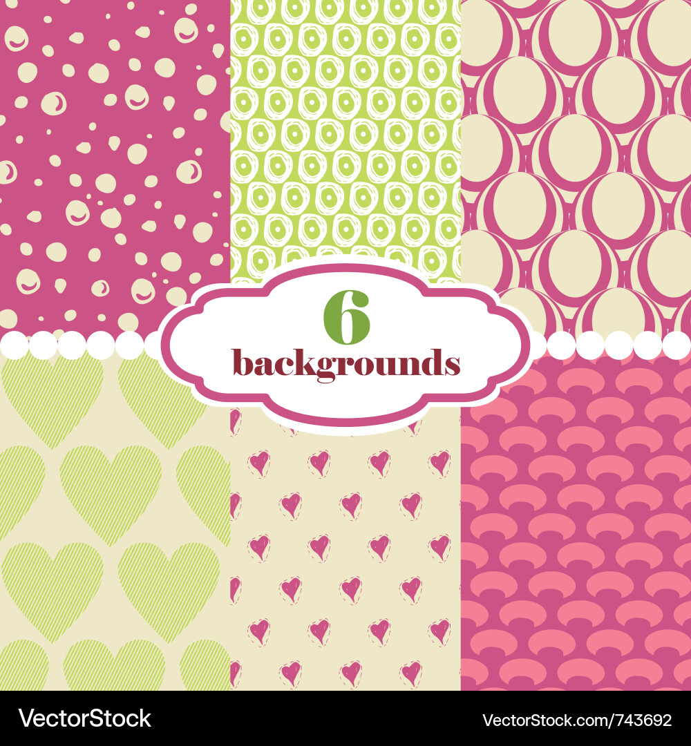 Retro Geometric Patterns vector image