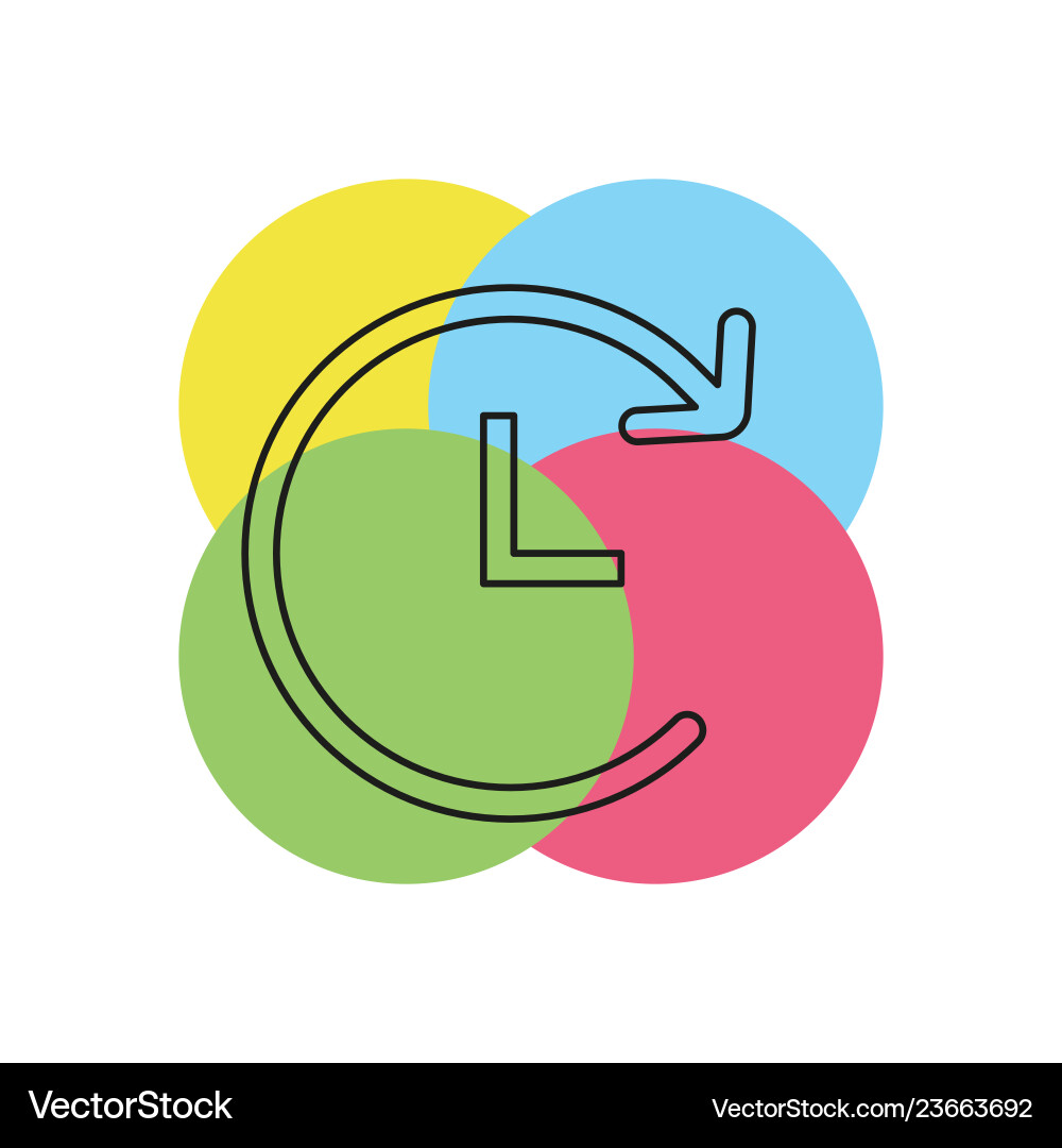 Running time - clock Vector Image