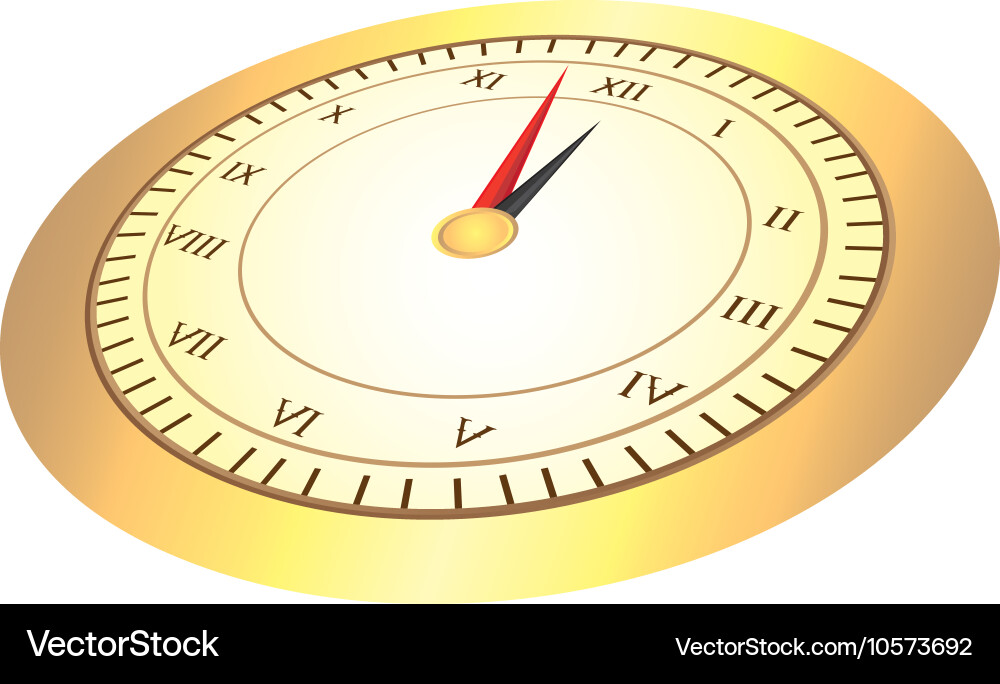 Time clock numbers romans Vector Image