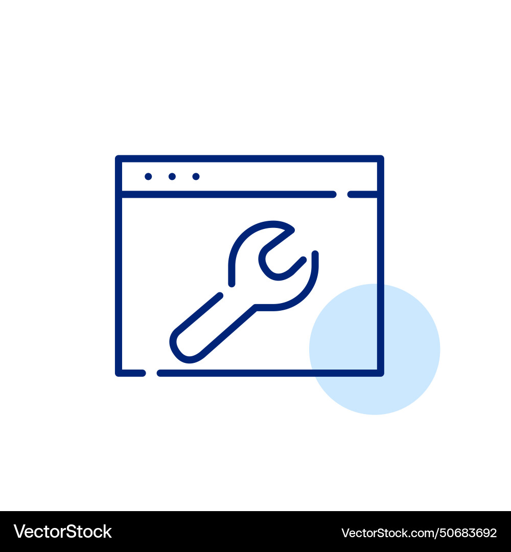 Web customization icon settings Vector Image