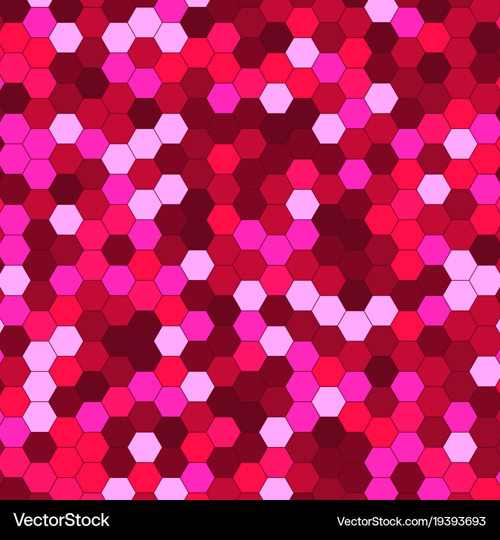 Abstract background of multicolored hexagon vector image