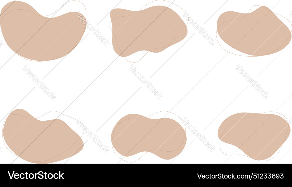 Blobs fluid liquid shapes symbol visual set Blobs fluid liquid shapes symbol visual set Vector Image