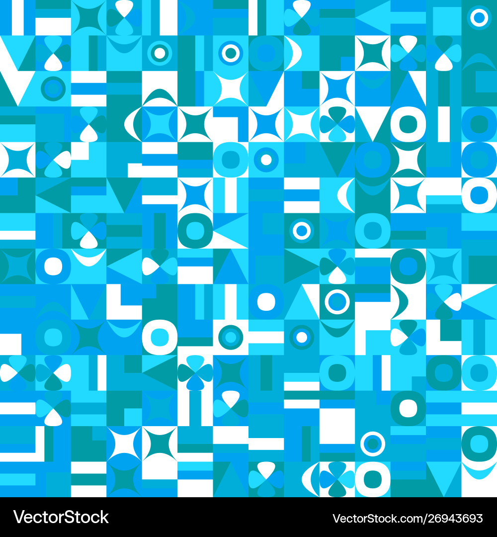 Chaotic random mosaic pattern background vector image