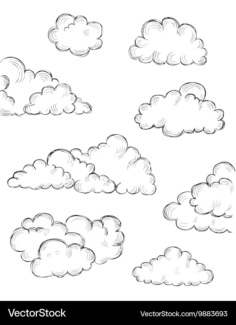 Clouds Royalty Free Vector Image - VectorStock
