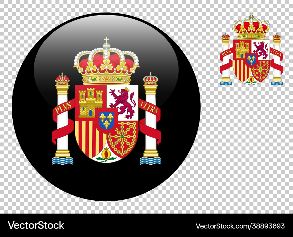 Coat arms spain on a transparent background Coat arms spain on a transparent background vector image