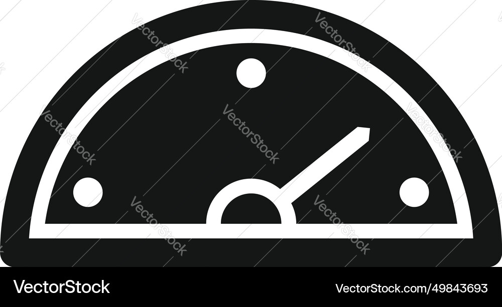 Dashboard speedometer icon simple race Dashboard speedometer icon simple race vector image