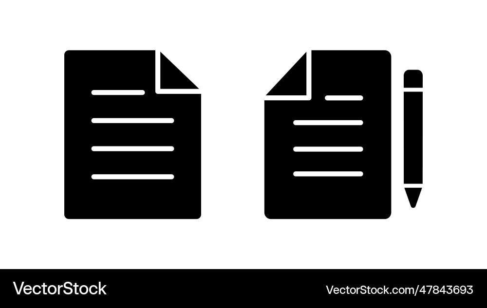 Document icon paper file Document icon paper file vector image