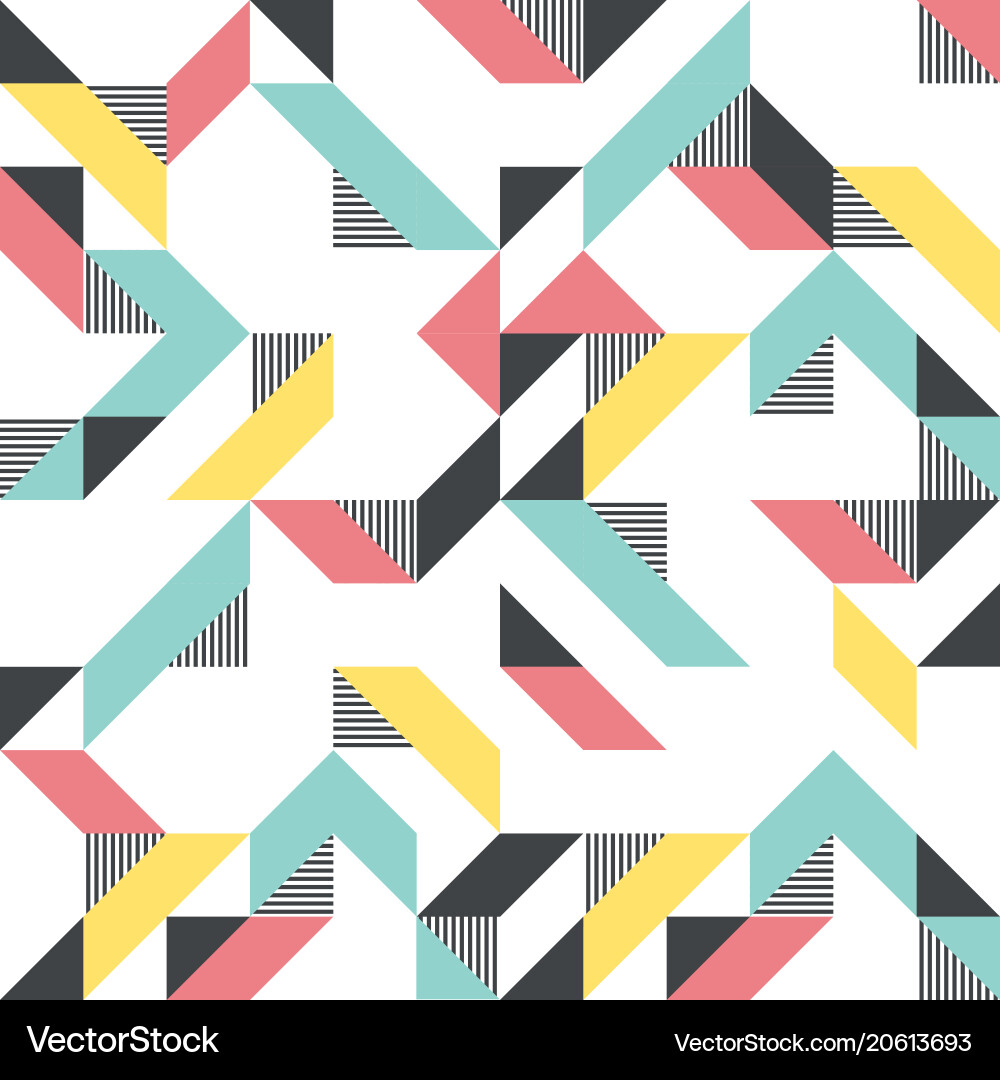 Geometric Triangle Pattern vector image