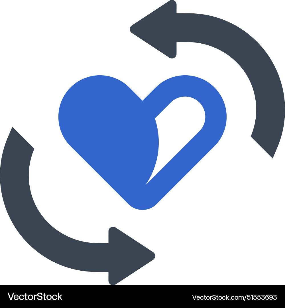 Love reload icon Royalty Free Vector Image - VectorStock