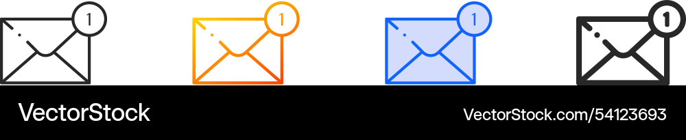 Messages iconthin linear gradient blue stroke Messages iconthin linear gradient blue stroke Vector Image