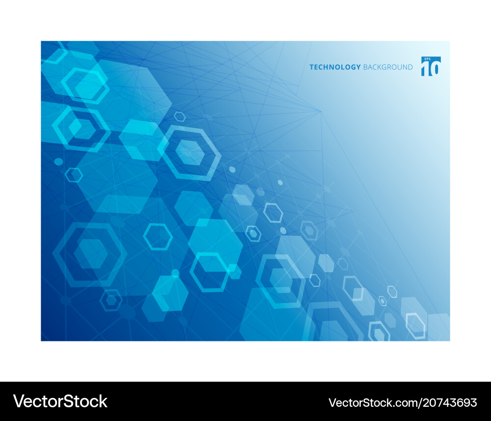 Molecular Hexagonal Structure vector image