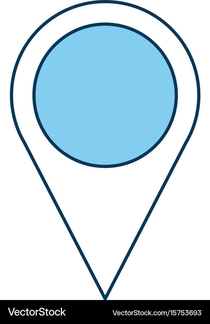 Pin pointer location icon vector image