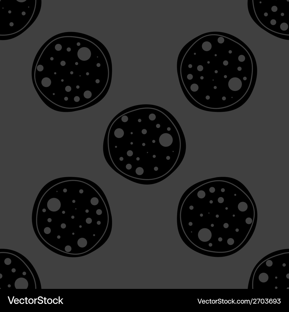 Pizza web icon flat design seamless gray pattern vector image