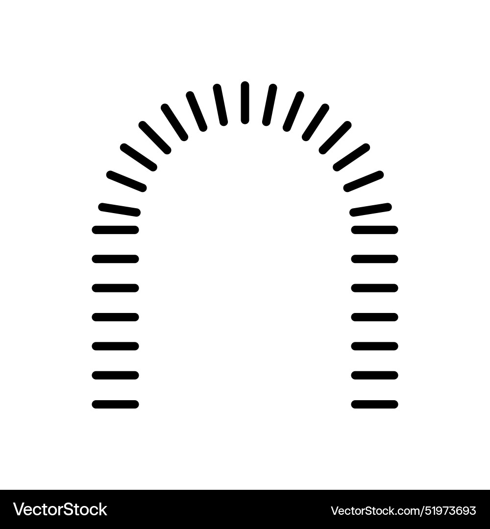 Spring coil and absorber icon in thin line style vector image