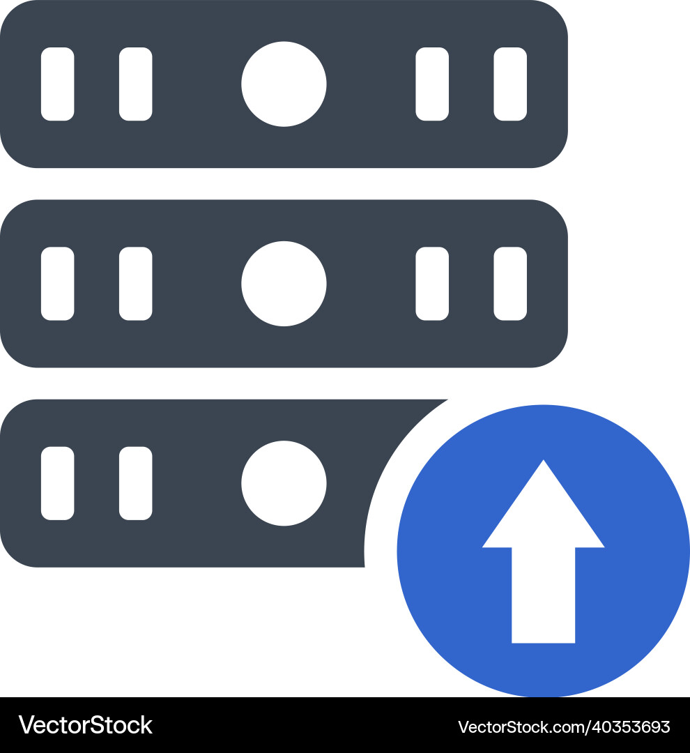 Storage upload icon vector image