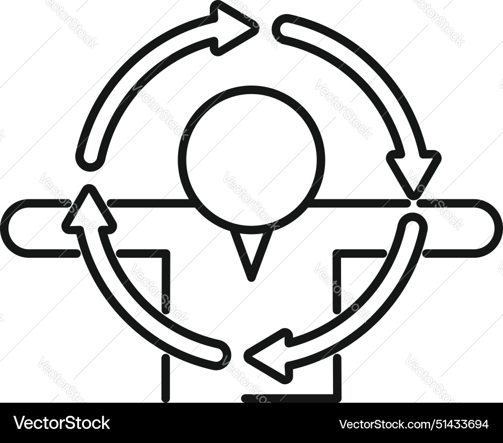Abstract continuous cycle icon design Abstract continuous cycle icon design vector image
