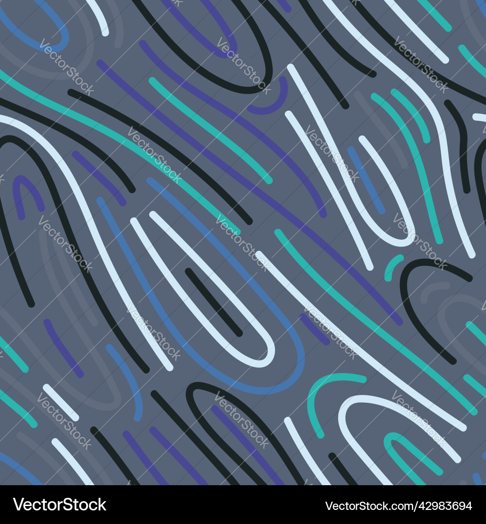Abstract linear seamless pattern doodle style Abstract linear seamless pattern doodle style vector image