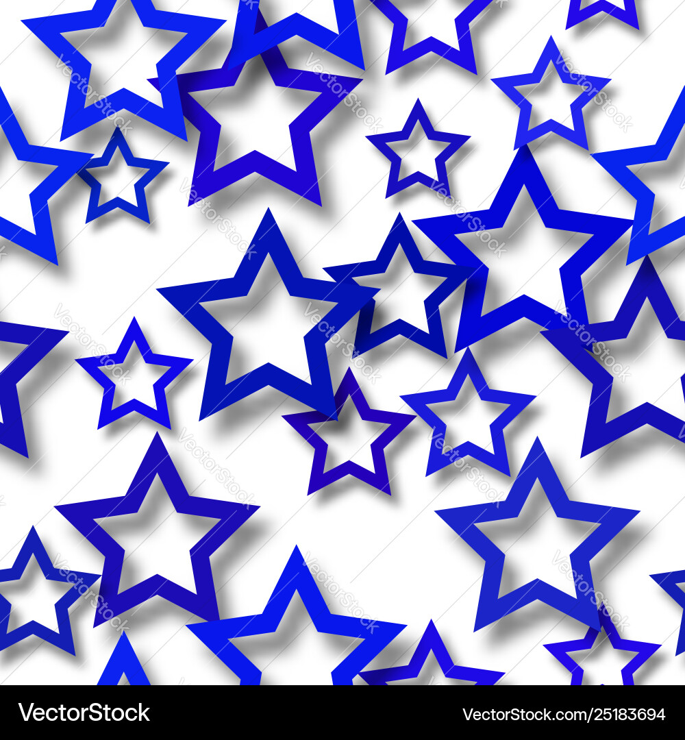 Abstract seamless pattern stars with shadows Abstract seamless pattern stars with shadows vector image