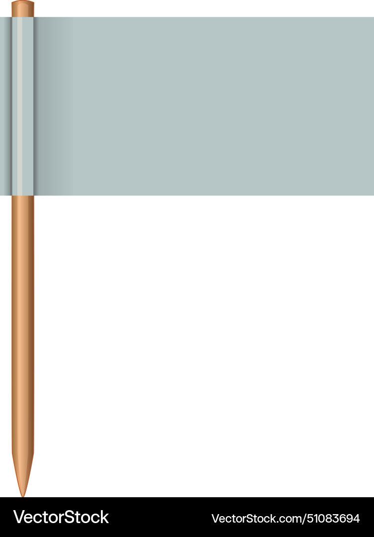 An empty flag on a pole Vector Image