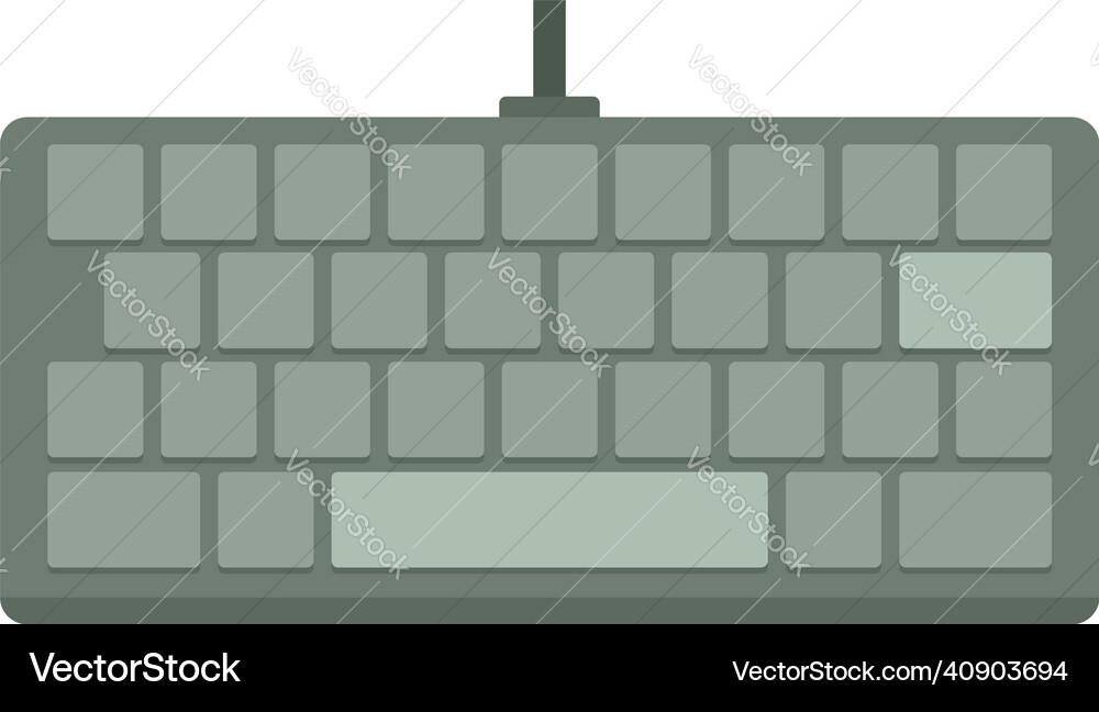 Computer keyboard icon flat isolated Computer keyboard icon flat isolated vector image
