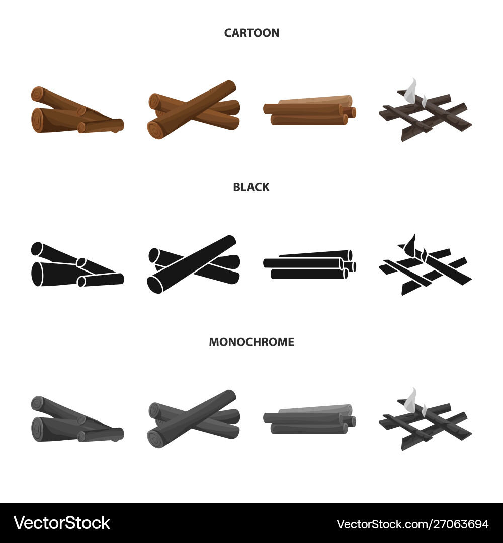 Design material and logging logo set Design material and logging logo set vector image