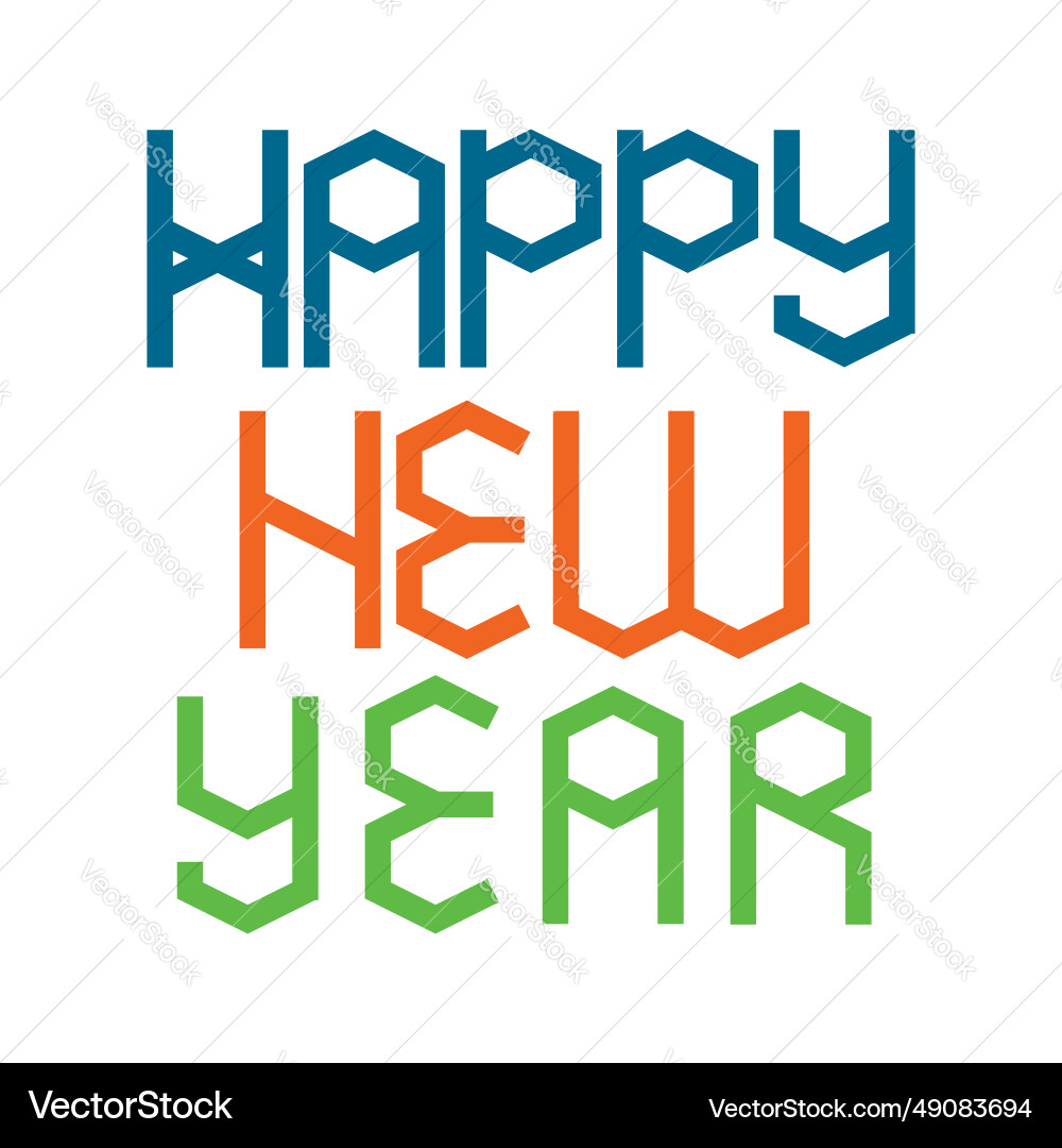 Greeting card isolated label with text for happy Greeting card isolated label with text for happy vector image