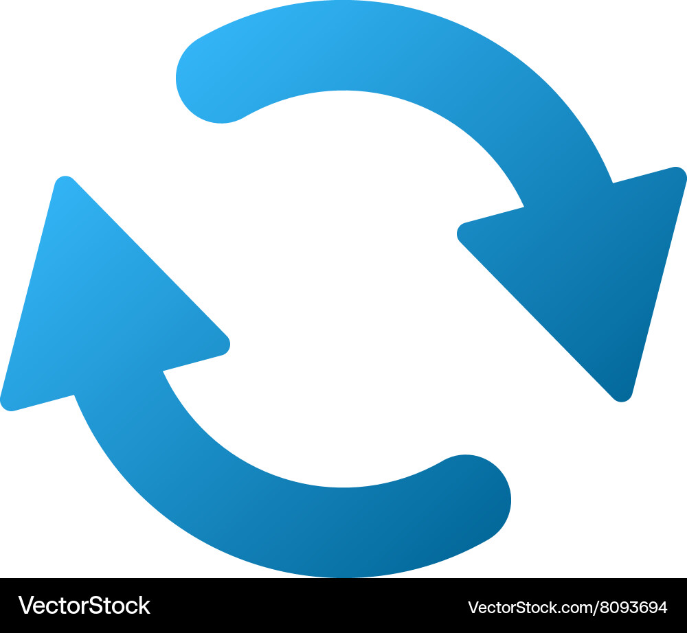 Refresh gradient icon Vector Image