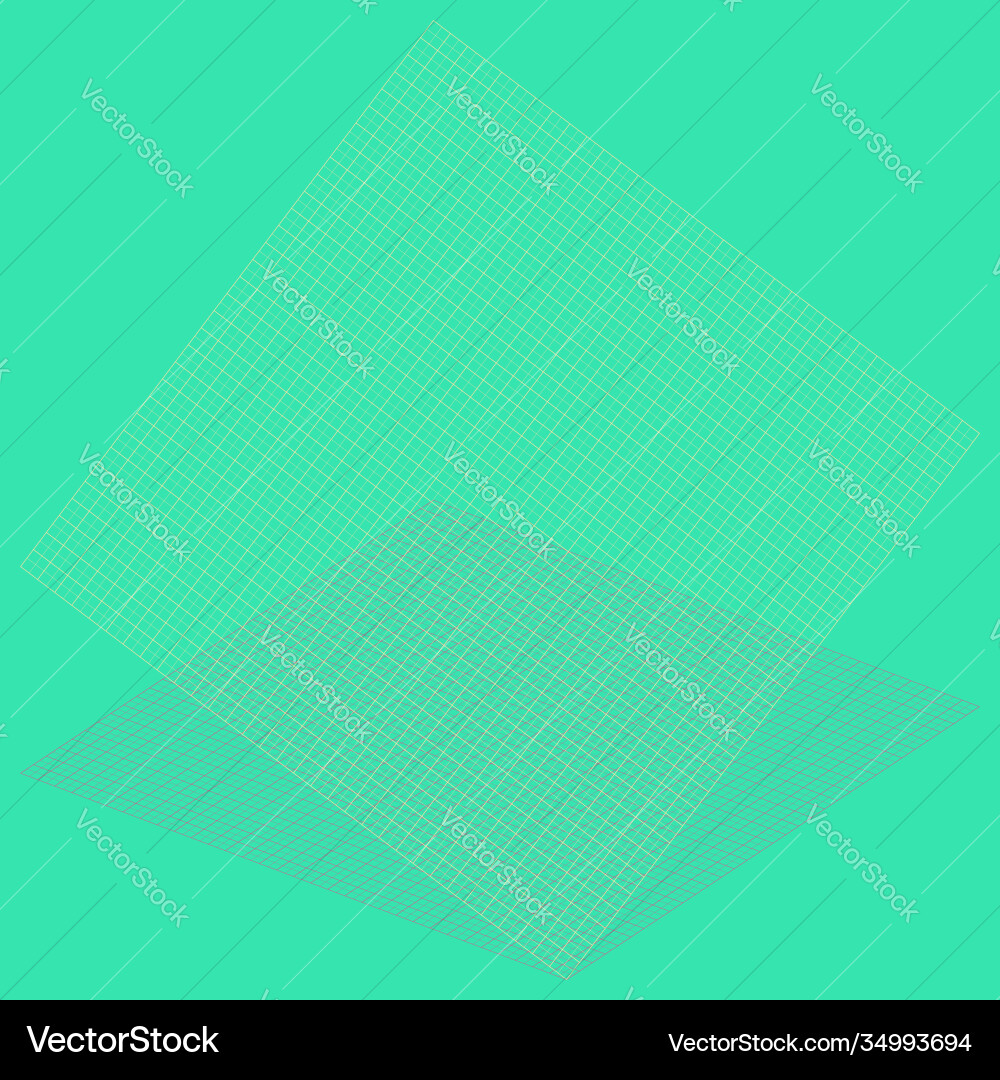 Tilt skew diagonal grid mesh squares abstract Vector Image
