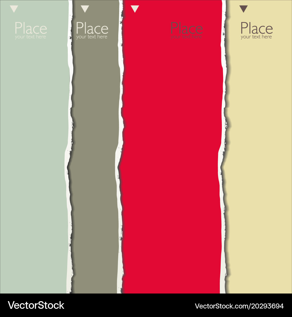 Torn paper background with space for text 3 vector image