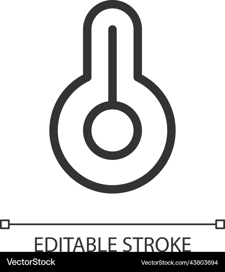 Warmth pixel perfect linear ui icon Warmth pixel perfect linear ui icon Vector Image