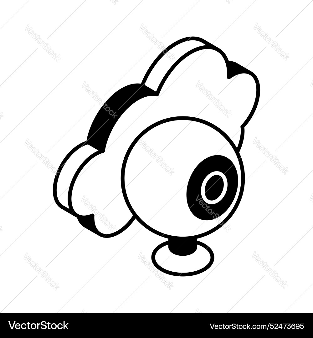 Cloud monitoring Vector Image