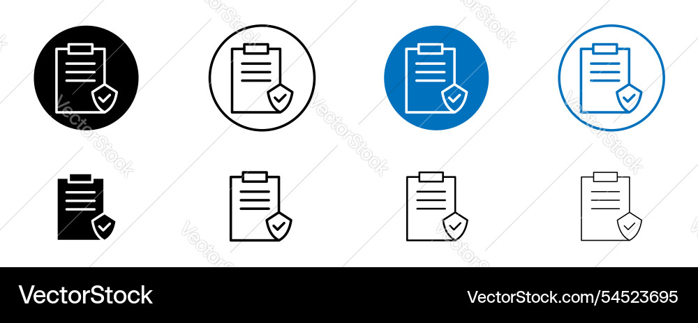 Contract coverage icon vector image