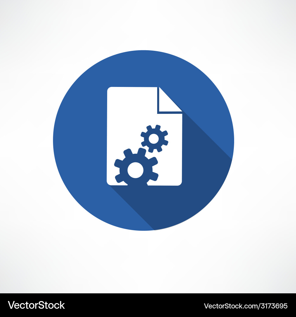 Document settings icon Vector Image