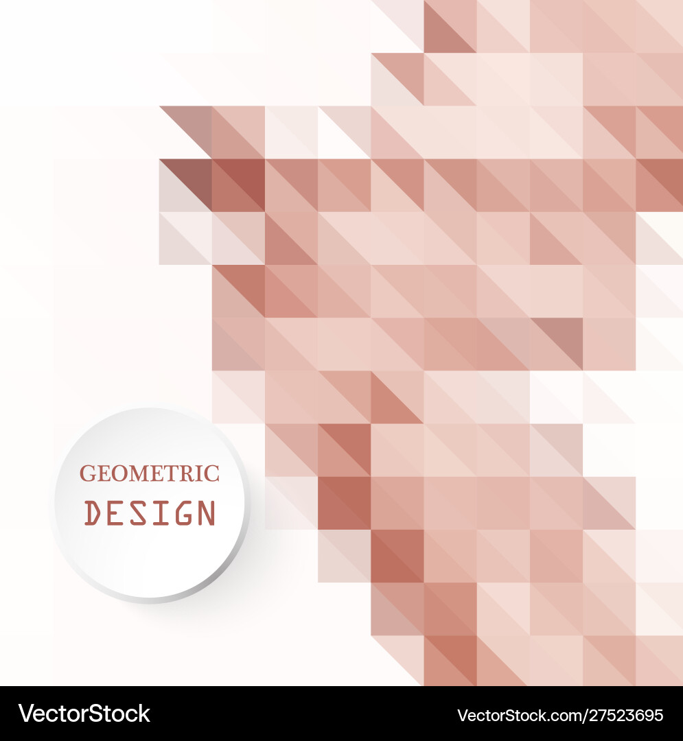 Geometric triangular light background with place Vector Image