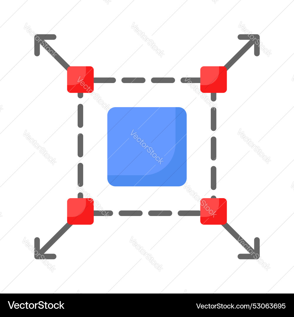Grab this creative design of image resize vector image