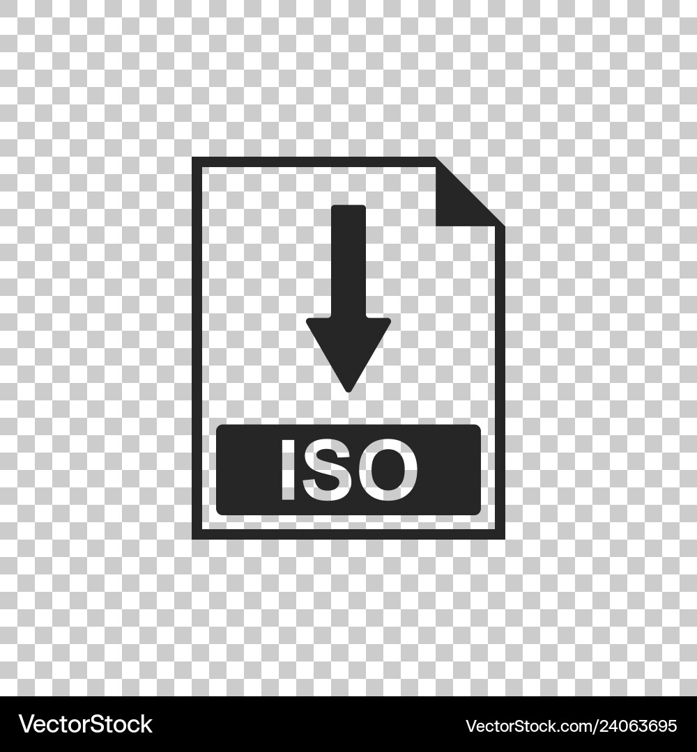 Iso file document icon download button Iso file document icon download button Vector Image