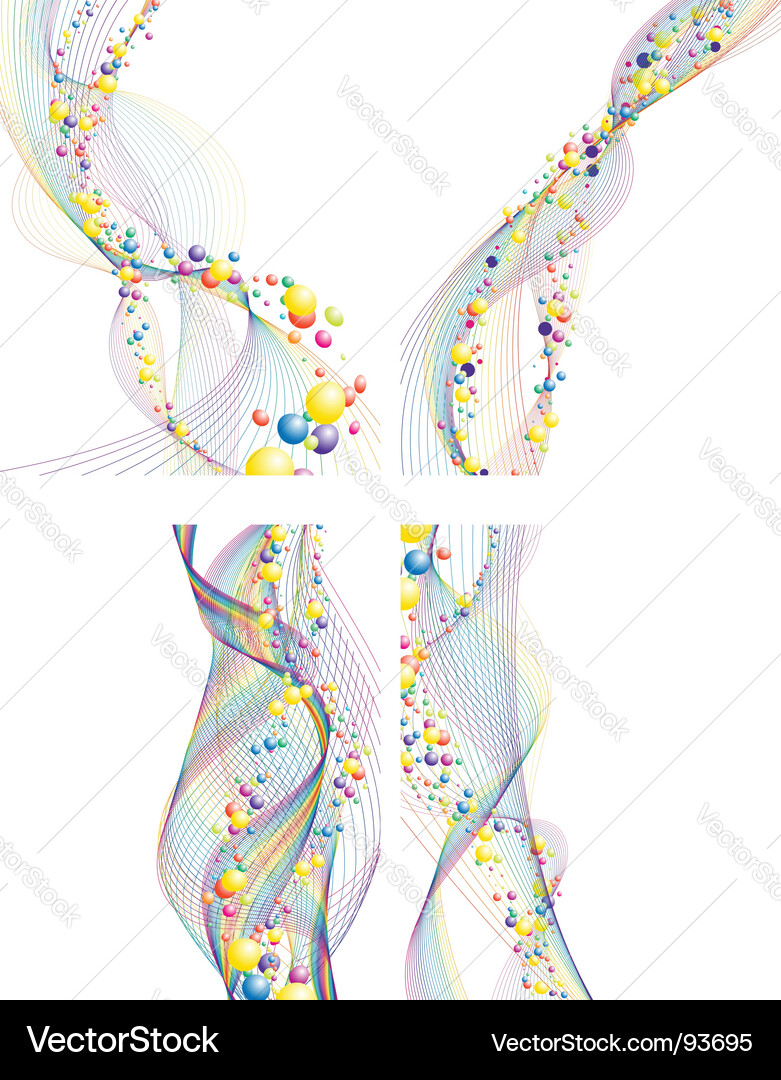 Lines set vector image