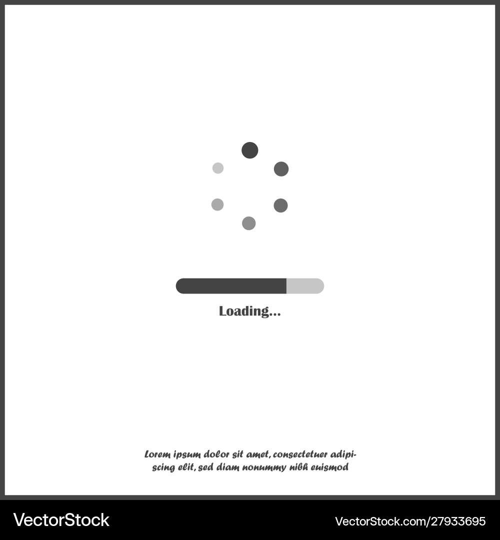 Loading icon on white isolated background Loading icon on white isolated background vector image