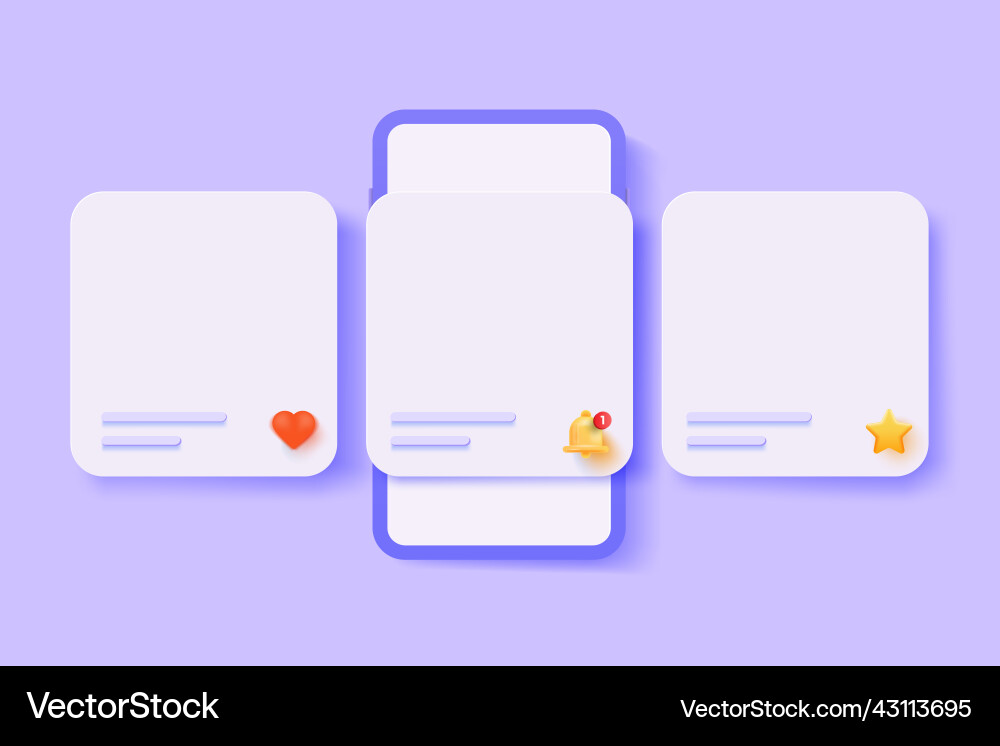 Modern 3d of interface carousel concept Modern 3d of interface carousel concept vector image