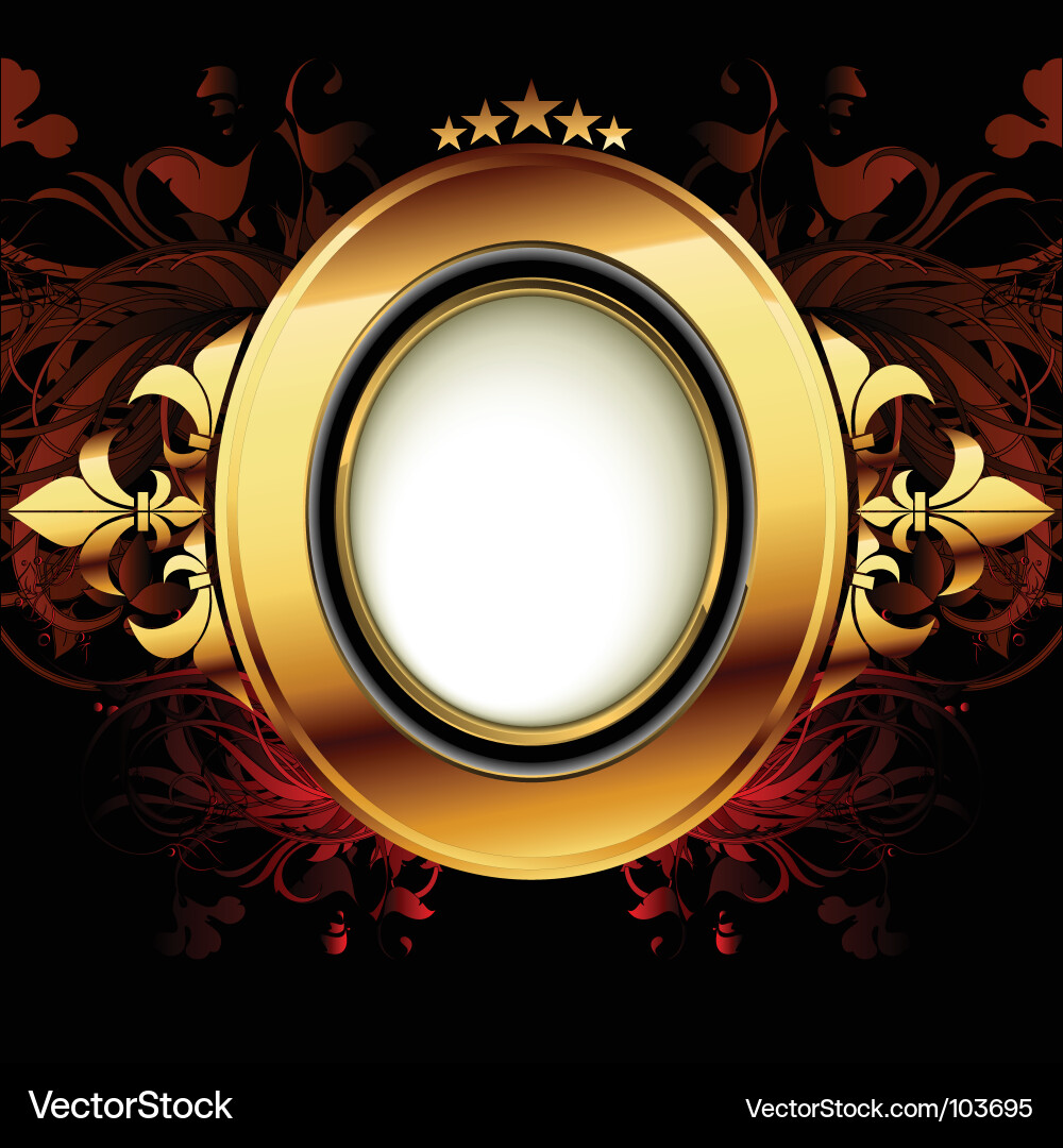 Ornate Shield Pattern Vector Image